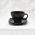 Set of 6 Black Ceramic Tea Cup Set with Saucer - The Earth Store - Tea Sets